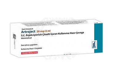 ARTROJECT 20 MG/2 ML S.C. ENJEKSIYONLUK COZELTI ICEREN KULLANIMA HAZIR SIRINGA (1 ADET)